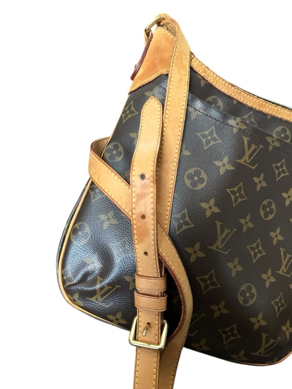 Authentic LOUIS VUITTON Brown Monogram Odeon MM Shoulder Bag - Picture 11 of 11
